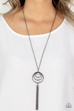 Load image into Gallery viewer, Paparazzi Necklace - Spiraling Sparkle - Black