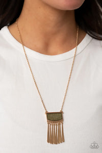 Paparazzi Necklace - Plateau Pioneer - Green