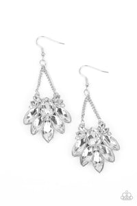 Paparazzi Earring - Prismatic Pageantry - White