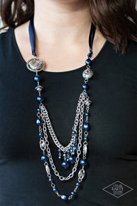 Paparazzi Necklace -All The Trimmings - Blue