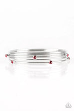 Load image into Gallery viewer, Paparazzi Bracelet - Delicate Decadence - Red