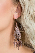 Load image into Gallery viewer, Paparazzi Earring - Me Oh MAYAN - Copper