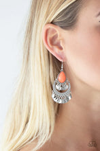 Load image into Gallery viewer, Paparazzi Earring - Bodaciously Boho - Orange