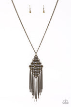 Load image into Gallery viewer, Paparazzi Necklace - Web Design - Brass