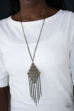 Load image into Gallery viewer, Paparazzi Necklace - Web Design - Brass
