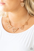 Load image into Gallery viewer, Paparazzi Necklace - Welcome To The Lions Den - Gold