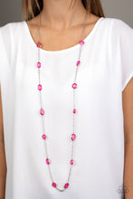 Load image into Gallery viewer, Paparazzi Necklace - Glassy Glamorous - Pink