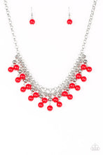 Load image into Gallery viewer, Paparazzi Necklace - Friday Night Fringe - Red