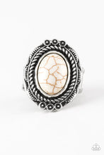 Load image into Gallery viewer, Paparazzi Ring - Tunblin' Tumbleweeds - White