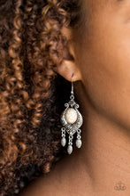 Load image into Gallery viewer, Paparazzi Earring - Enchantingly Environmentalist - White