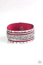 Load image into Gallery viewer, Paparazzi Bracelet - Rebel In Rhinestones - Pink