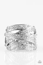Load image into Gallery viewer, Paparazzi Ring - Life In The Glitter Lane - White