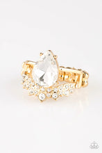 Load image into Gallery viewer, Paparazzi Ring - If The Crown Fits - Gold