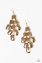 Load image into Gallery viewer, Paparazzi Earring - Contemporary Catwalk - Gold