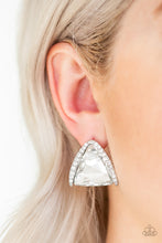 Load image into Gallery viewer, Paparazzi Earring -Exalted Elegance - White