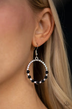 Load image into Gallery viewer, Paparazzi Earring - Glowing Grandeur - Black