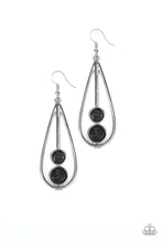 Load image into Gallery viewer, Paparazzi Earring - Natural Nova - Black