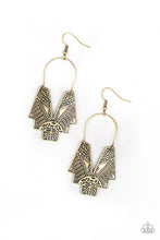 Load image into Gallery viewer, Paparazzi Earring - Alternative ARTIFACTS - Brass
