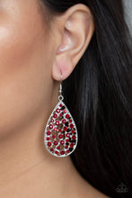 Load image into Gallery viewer, Paparazzi Earring - Call Me Ms. Universe - Red