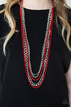 Load image into Gallery viewer, Paparazzi Necklace - Industrial Vibrance - Red