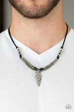 Load image into Gallery viewer, Paparazzi Necklace - Off With His ARROWHEAD - Black