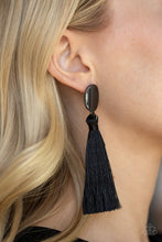 Load image into Gallery viewer, Paparazzi Earring - Va Va PLUME - Black