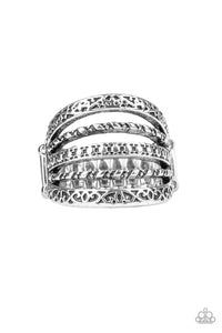 Paparazzi Ring - Textile Bliss - Silver