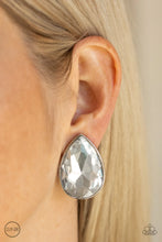 Load image into Gallery viewer, Paparazzi Earring - Dance on HEIR - White Clip-On