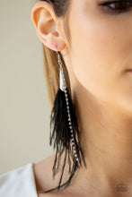 Load image into Gallery viewer, Paparazzi Earring - Showstopping Showgirl - Black