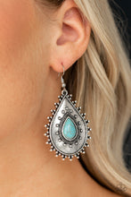 Load image into Gallery viewer, Paparazzi Earring - Desert Drama - Blue