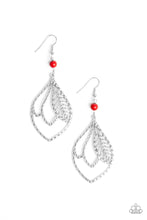 Load image into Gallery viewer, Paparazzi Earring - Absolutely Airborne - Red