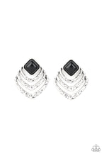Load image into Gallery viewer, Paparazzi Earring - Rebel Ripple - Black