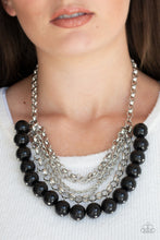 Load image into Gallery viewer, Paparazzi Necklace - One-Way WALL STREET - Black