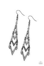 Load image into Gallery viewer, Paparazzi Earring - Electric Shimmer - Black