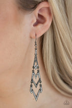 Load image into Gallery viewer, Paparazzi Earring - Electric Shimmer - Black