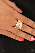 Load image into Gallery viewer, Paparazzi Ring - Industrial Indentation - Gold
