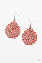 Load image into Gallery viewer, Paparazzi Earring - Floral Affair - Orange