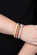 Load image into Gallery viewer, Paparazzi Bracelet - Free-Spirited Spiral - White