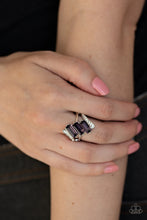 Load image into Gallery viewer, Paparazzi Ring - Triple Razzle - Purple