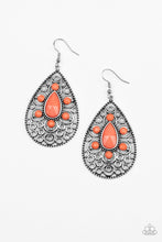 Load image into Gallery viewer, Paparazzi Earring - Modern Garden - Orange