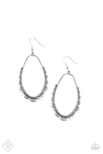 Load image into Gallery viewer, Paparazzi Earring - RUFFLE Around the Edges - Silver