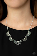 Load image into Gallery viewer, Paparazzi Necklace - Fanned Out Fashion - Silver