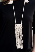 Load image into Gallery viewer, Paparazzi Necklace - Macrame Mantra - White