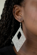 Load image into Gallery viewer, Paparazzi Earring -Woven Wanderer - Silver