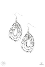 Load image into Gallery viewer, Paparazzi Earring - Metallic Meltdown - Silver