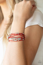 Load image into Gallery viewer, Paparazzi Bracelet - Star-Studded Affair - Red