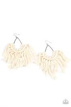 Load image into Gallery viewer, Paparazzi Earring -Wanna Piece Of MACRAME? - White