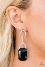 Load image into Gallery viewer, Paparazzi Earring - Superstar Status - Black