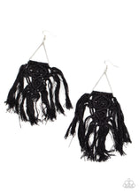 Load image into Gallery viewer, Paparazzi Earring -Modern Day Macrame - Black
