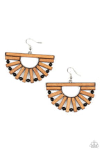 Load image into Gallery viewer, Paparazzi Earring -Wooden Wonderland - Black
